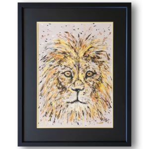 'Wild Lion'. Original Painting.