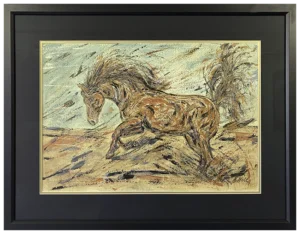 'Galloping Horse'. Original painting by Karen Holt.