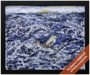 'Sometimes I'm An Island', Karen Holt. Original Painting.