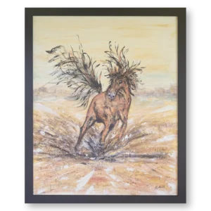 'Tempest: Wild Mustang'. Original Painting.